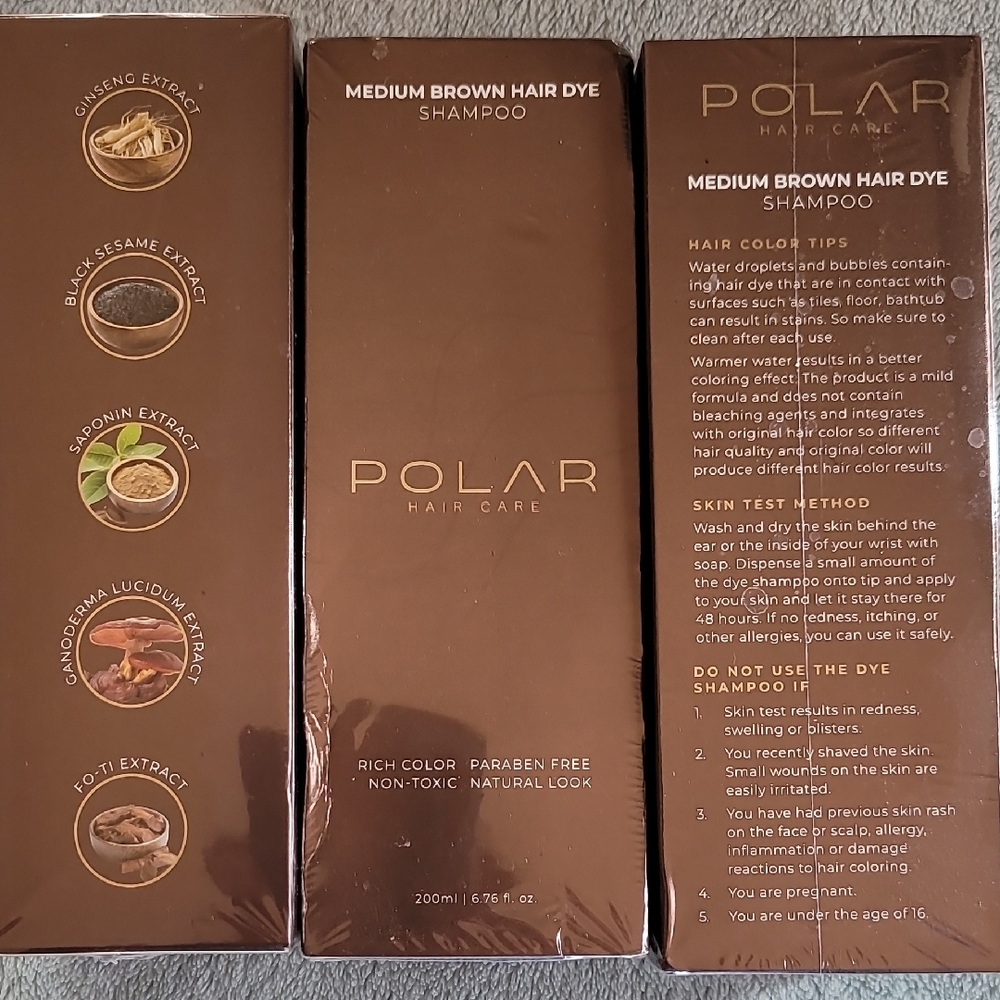 Polar Medium Brown Hair Dye Shampoo